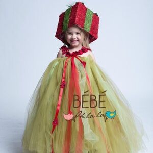 Holiday Cheer Kids Tutu Gown